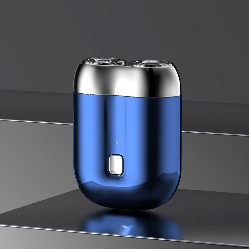 Portable Dual-Head Electric Shaver for Men - Mini Smart Electric Razor, IPX7 Waterproof Full Body Washable Wet & Dry Shaver