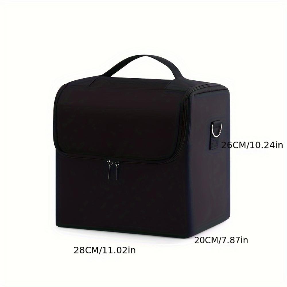 Large -capacity Multi-layer Professional Cosmetic Bag,portable Manicure Pattern Embroidery Makeup Toolbox, Jewelry, Necklace,ring,pendant Storage Box.