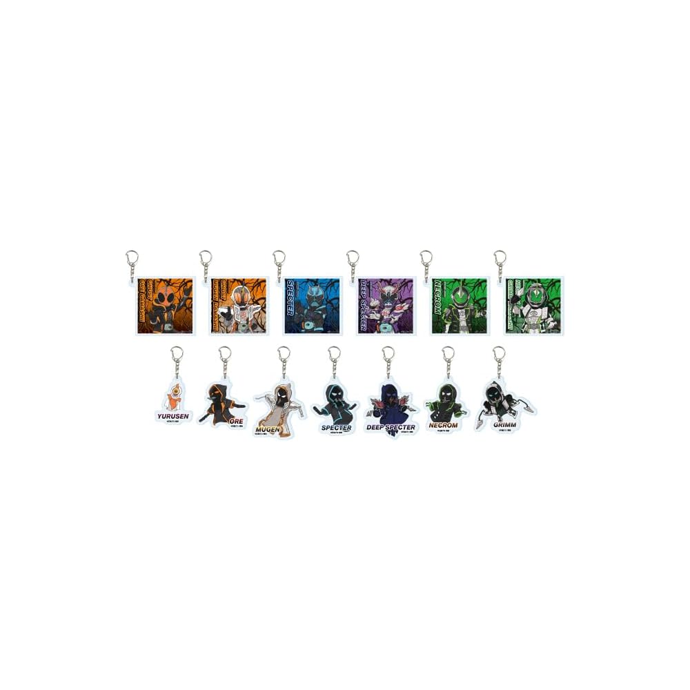 

Kamen Rider Ghost 01 [Graph Art Illustration] Acrylic Keychain Complete Set (13-piece Box)