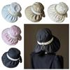 Cloth Sunscreen Fisherman Hat Large Brim Women Bucket Hat Simple Sun Protection Hat  Girl