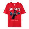 Go Hard Or Go Home Doberunisexn Dog Weightlifting Fitness Gym Casual Unisex Tshirt Wholesale Unique Cotton Unisex Tops Tees