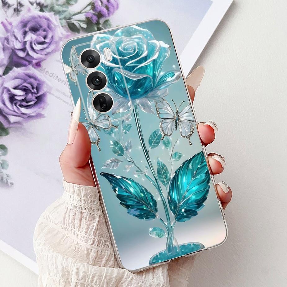 Für Oppo Reno 12 5G Hülle CPH2625 Cooles Design Mode Bemalte Abdeckung Weiche Dünne Handyhülle Für Oppo Reno 12 Pro Reno12 Fundas Coque