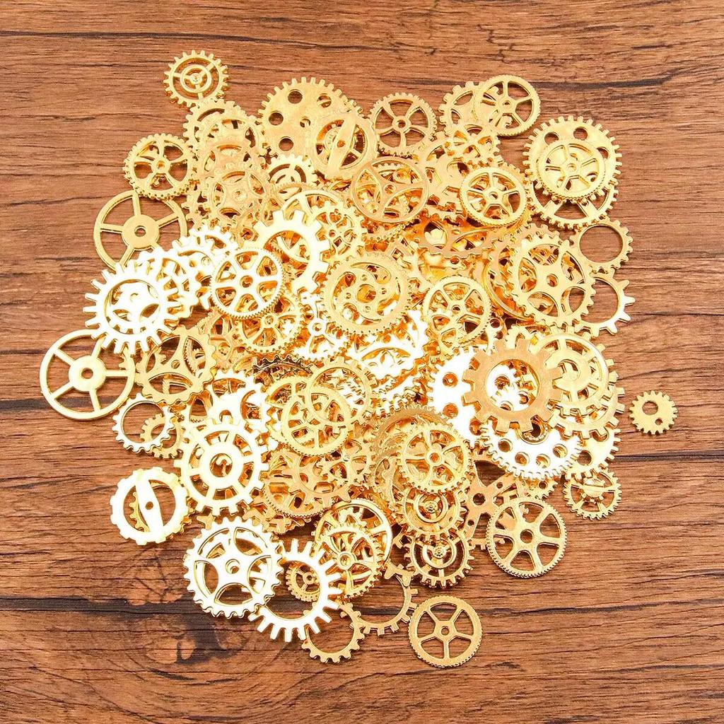 Steampunk Gears: Mixed Styles, 10 Colors, 10-25mm, DIY Jewelry Accessories