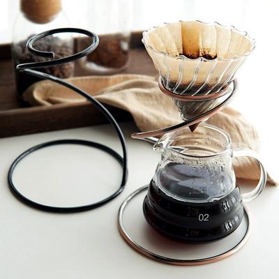 2 Stück Kaffee Metallfilter Rahmen Halter Wiederverwendbar Kaffee Trichter Ständer Küche Kaffeegeschirr Kaffeefilter