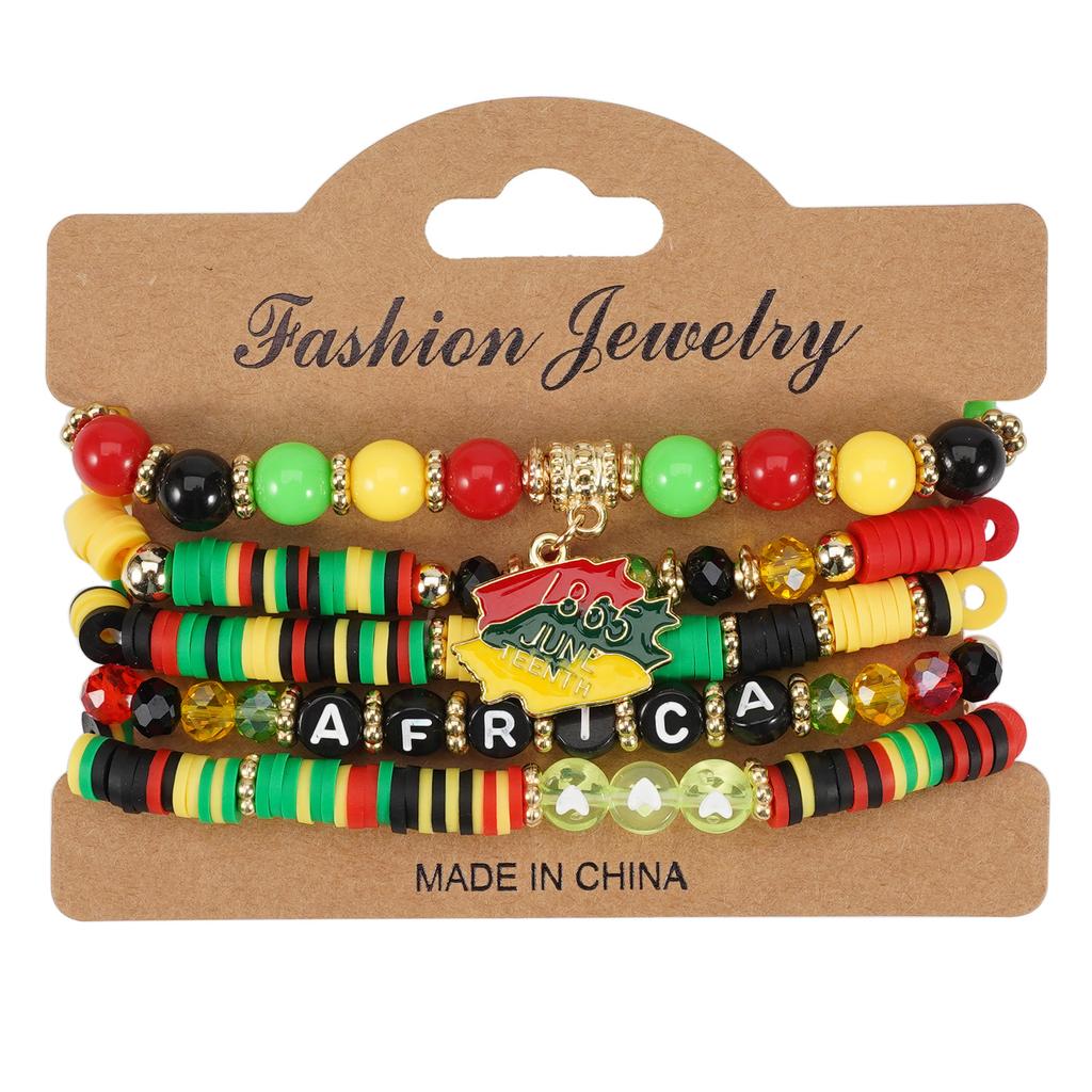 JYL TS Bracelet Bohemian Independence Day  Beads Enhances Pride