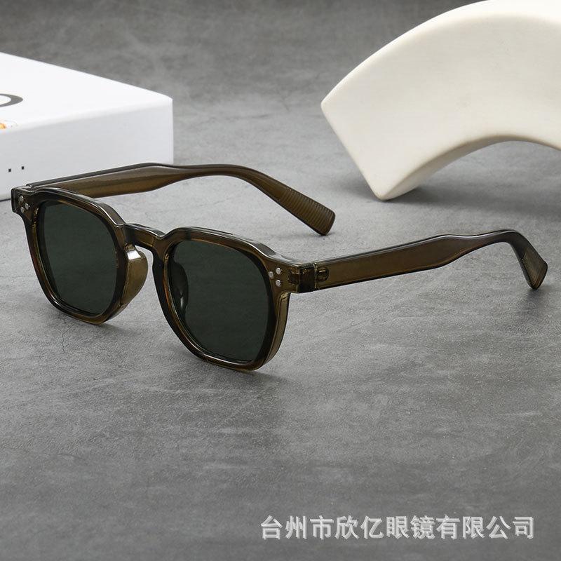 New retro thick oval small frame high-end women's sunglasses, sun protection, ultraviolet men's sunglasses
