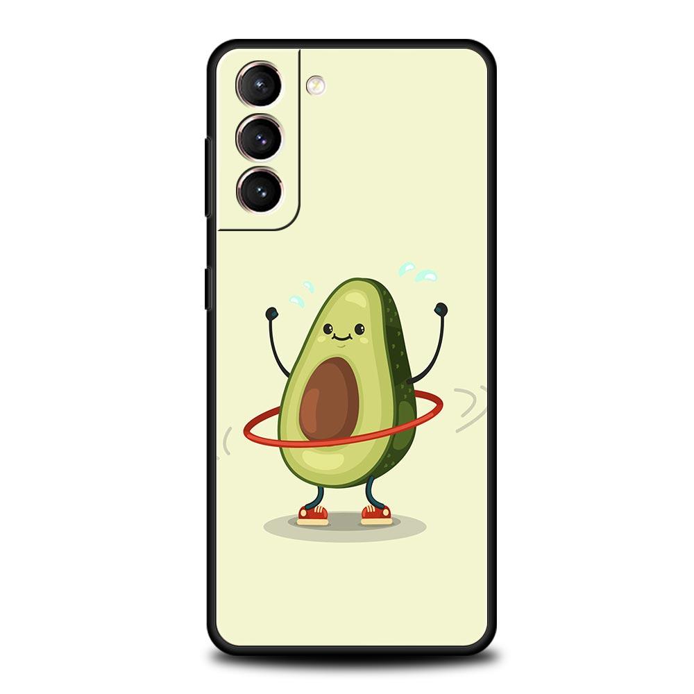 

Милый чехол для телефона с изображением авокадо и детской йоги для Samsung Galaxy S24 S23 S22 S20 Ultra S21 FE 5G S10 S9 Plus S10E, мягкий силиконовый чехол Samsung S24Ultra