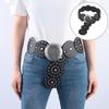 Hohlgürtel im westlichen Stil, übertriebener Cowboy-breiter Scheibengürtel, Scheibengürtel für Damen