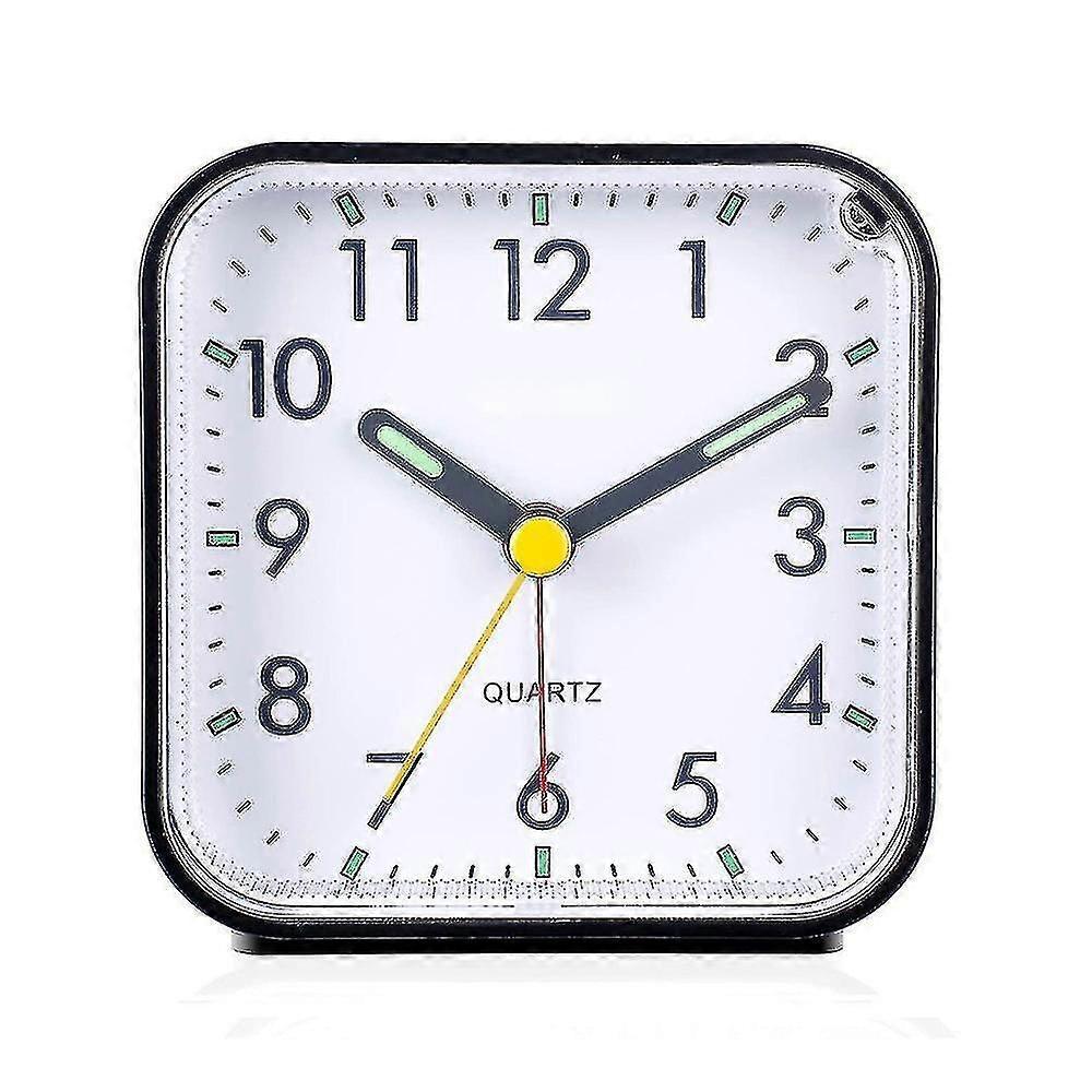 Silent Analog Alarm Clock Non Ticking, Gentle Wake, Beep Sounds, Increasing Volume, Battery Operated Snooze And Light Functions, Easy Set