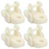 15pcs Greenhouses Pulley Plastic White Durable Ventilator Pulley Wheel for Agriculture Livestock Farms Greenhouses