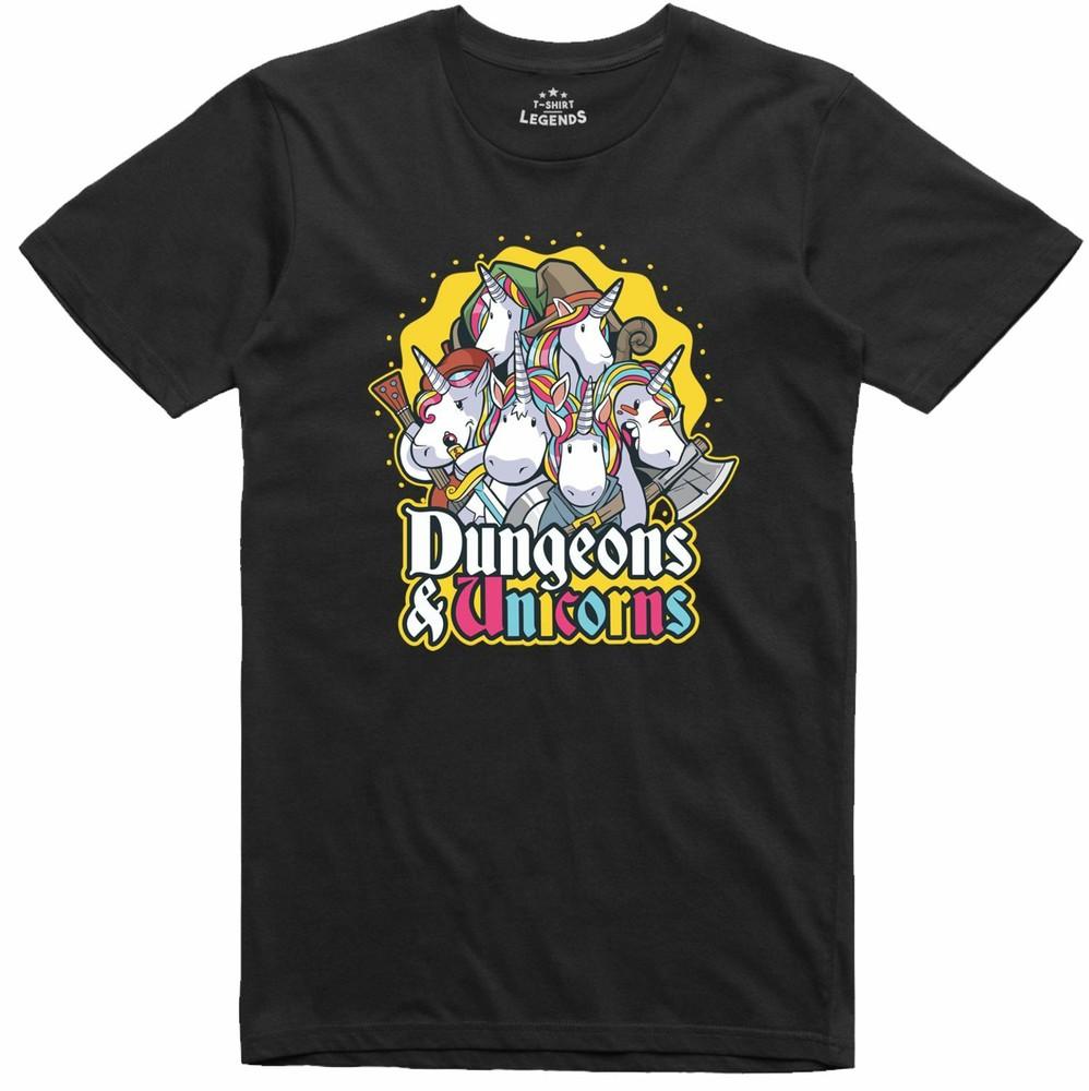 

Забавная футболка с единорогом, унисекс, для ролевых игр в подземельях, обычная посадка 3XL