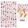 Nail Art Stickers Ins Valentine's Day Red Lips Sexy Heart LOVE Love Bear Adhesive Nail Stickers