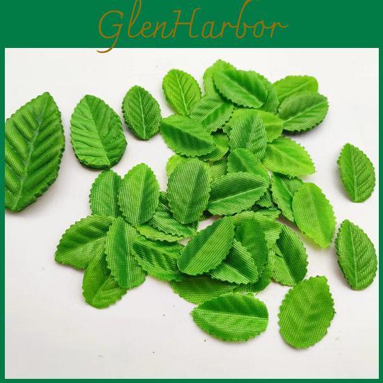 Leaf 100pcs Vivid Realistic Fake Fadeless Diy Freshkeeping Xma Style Simulation Leaf Home Decor