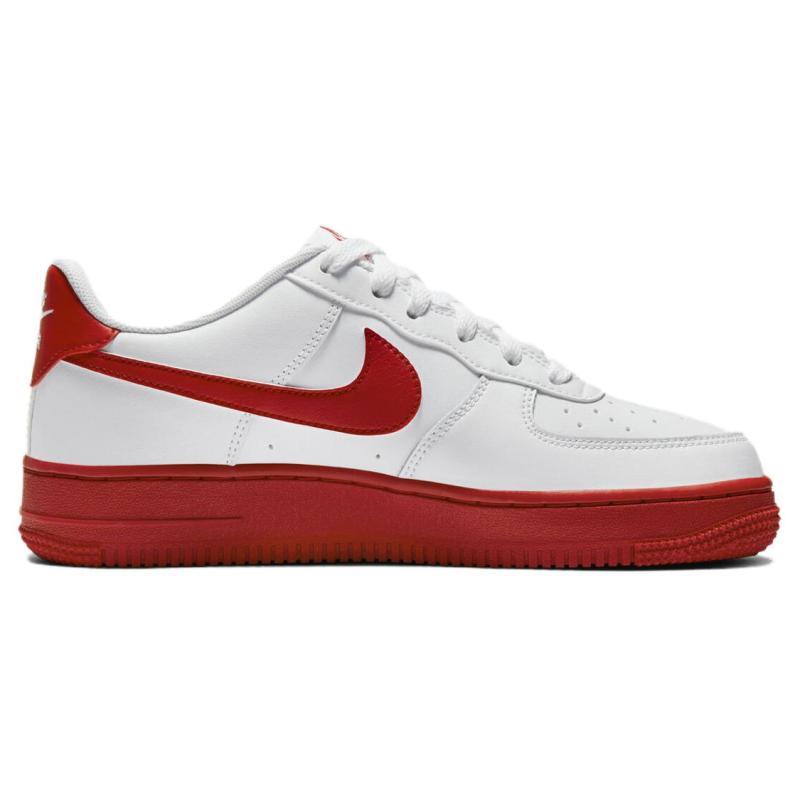 Nike Air Force 1 Low White Red Midsole GS Sneakers CV7663-102