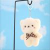 Cute Bear Plush Toys Small Pendant Cute Bowknot Solid Color Bears Doll Soft Stuffed Toy For Kids Christmas Girls Gift 10CM