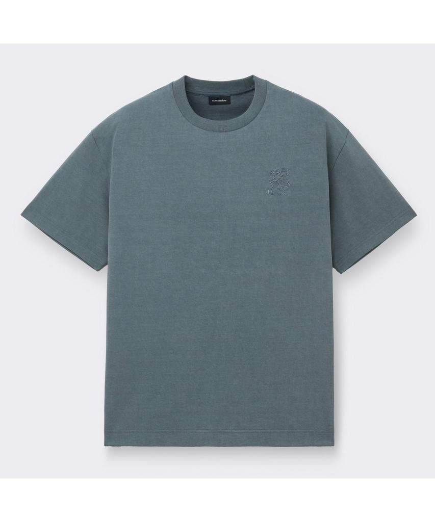 Keoseuuteommellou [Vincent] Gray Graphic Dyed T-Shirt Cwtam26493Gyx