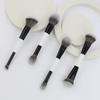 4-in-1 Double-Ended Makeup Brushes: Foundation, Powder, Blush, Highlighter, Contour Brush Set