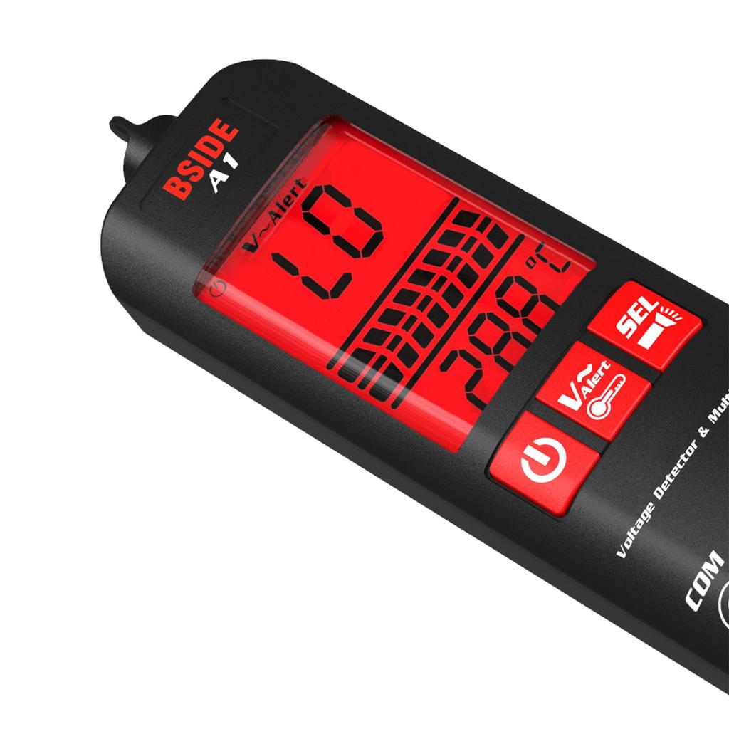 BSIDE A1 Mini-Multimeter LCD Digital Tester Spannungsdetektor 2000 zählt DC/AC-Spannungsfrequenz