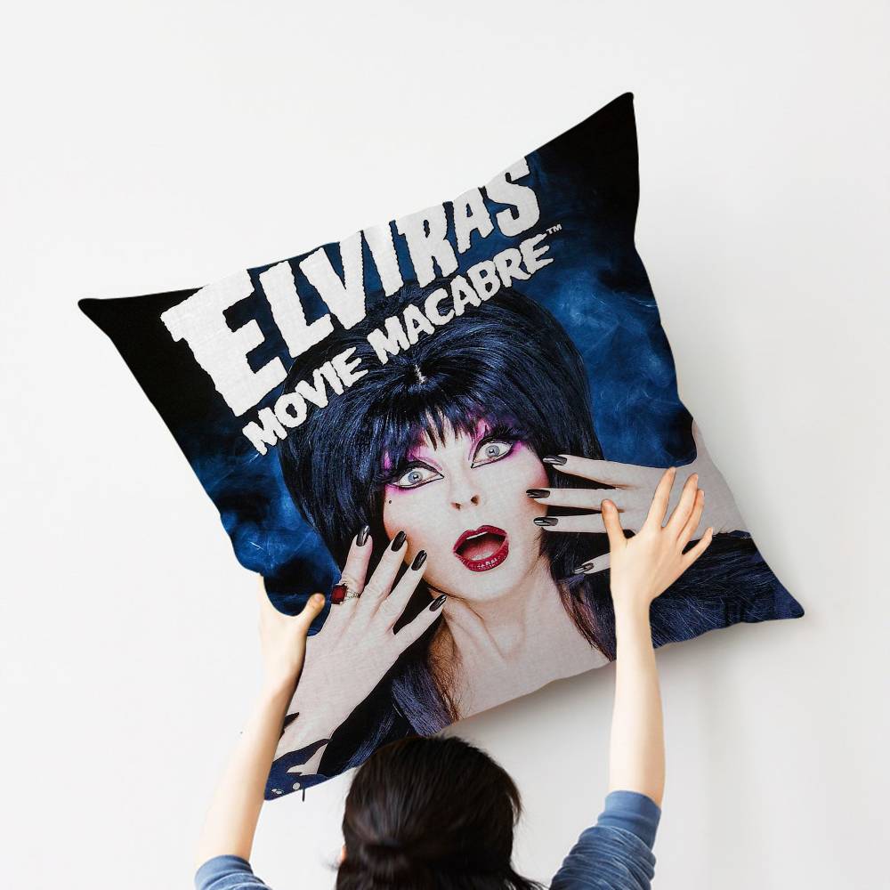 EElvira MMistress DDark Pillow Cushion Cover Pillowcase Living Room Sofa Home Decor Customized