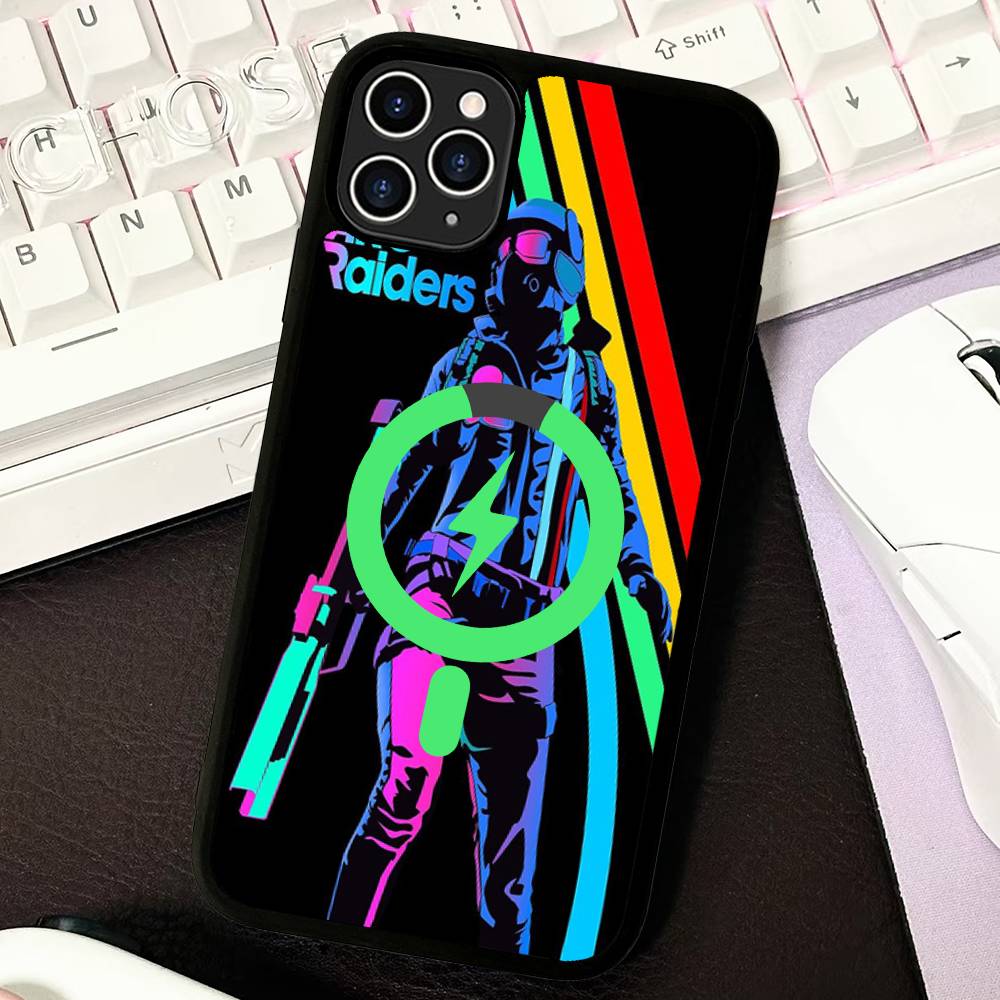 

Game A-ARC R-Raiders For Magnetic Phone Case Wireless PC+TPU For IPhone 11 12 13 14 15 16 17 Pro Max Plus iPhone 15 plus
