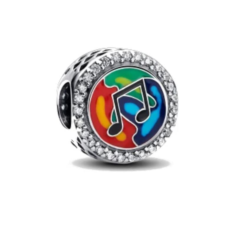 New Fashion 925 Silver Piano Badminton Headphones Guitar Pendant Charms for Bracelet Women Jewelry Gift