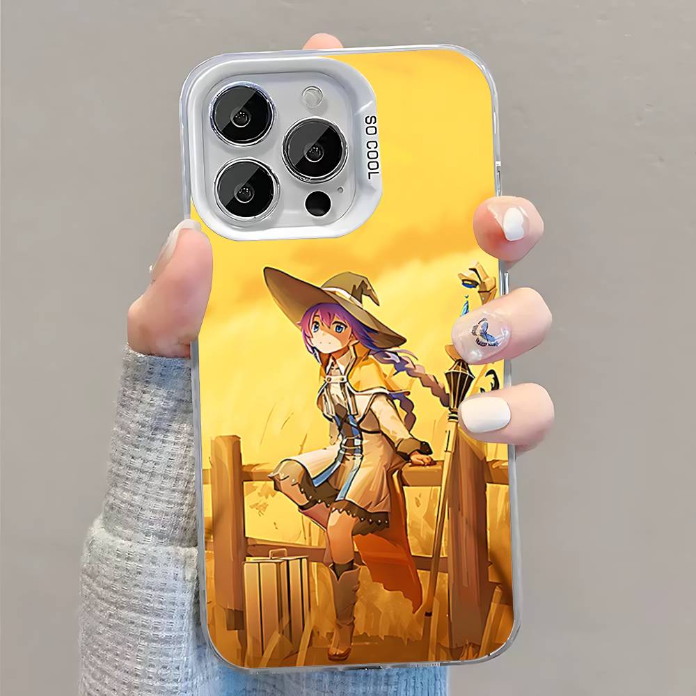 Phone Case For iPhone 16,15,14,13,12,11,Pro,XS,Max,Plus,Mini,SE M-Mushoku Tensei Roxy White Candy Matte Shockproof Cover