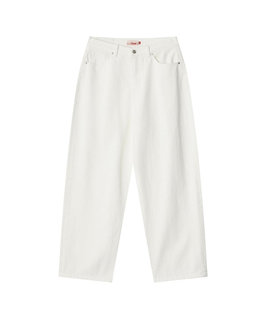 Iuteu Archive Label Denim Pants / White