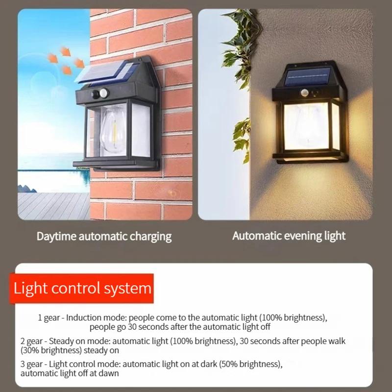 Solar Outdoor Light Garden Sunlight Wall Lamp Home Villa Balcony Wall Light Terrace Decorative Atmosphere Lights Energy