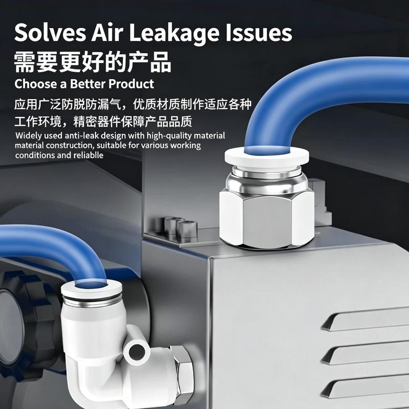 10Pcs Pneumatic Air Fitting Quick Release Push to Connect Compressor Tube PC PL Male BSPT Sizes 1/8 1/4 3/8 1/2 Inch OD 4-16mm