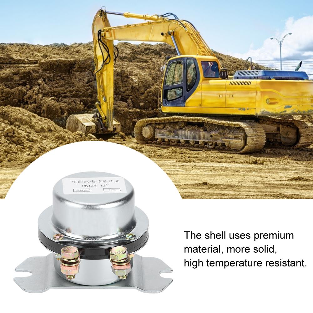 12V 300A Car Total Power Switch Relay DK138 Excavator Relay for Construction Machinery Vehicles