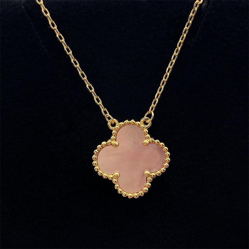 

Seiko Высококачественное ожерелье из натурального перламутра с четырьмя листочками клевера, модная темпераментная женская цепочка на ключицу Natural shellfish