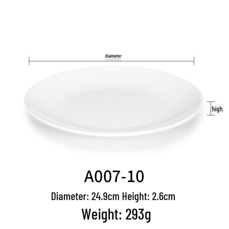 Melamine Imitation Porcelain Round Bone Dish