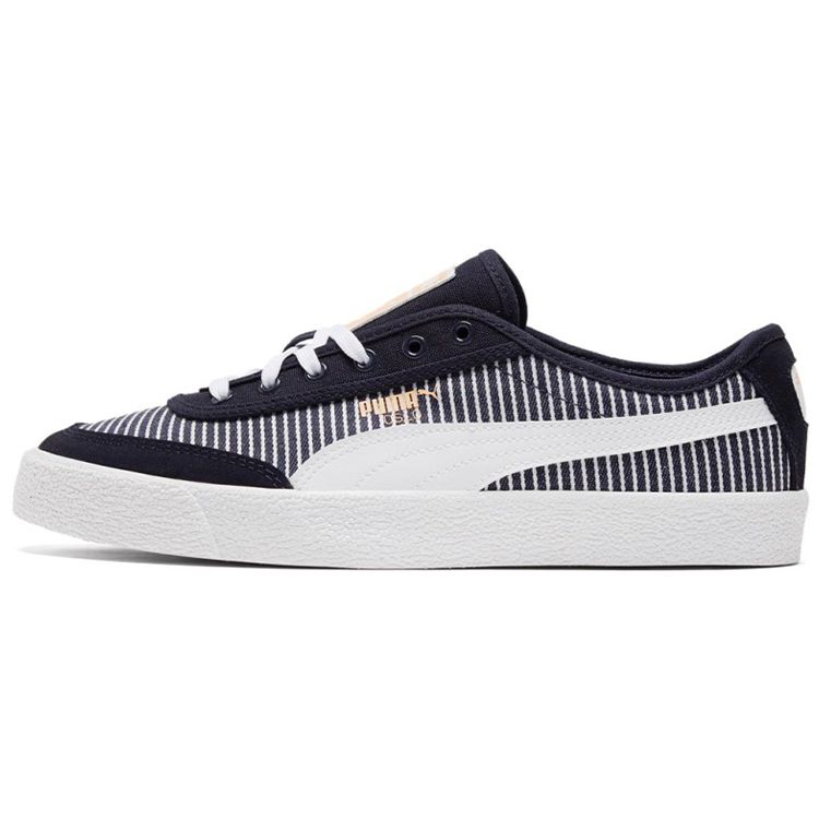 Puma Oslo Vulc Scc Unisex Low Top Skate Shoes Black White Sporty 375755-01