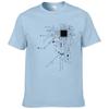 CPU Prozessor Schaltplan T-Shirt 2023 Herren Sommer Baumwoll-T-Shirt Herren Lustige Oberteile Mode Marken-Tees #303