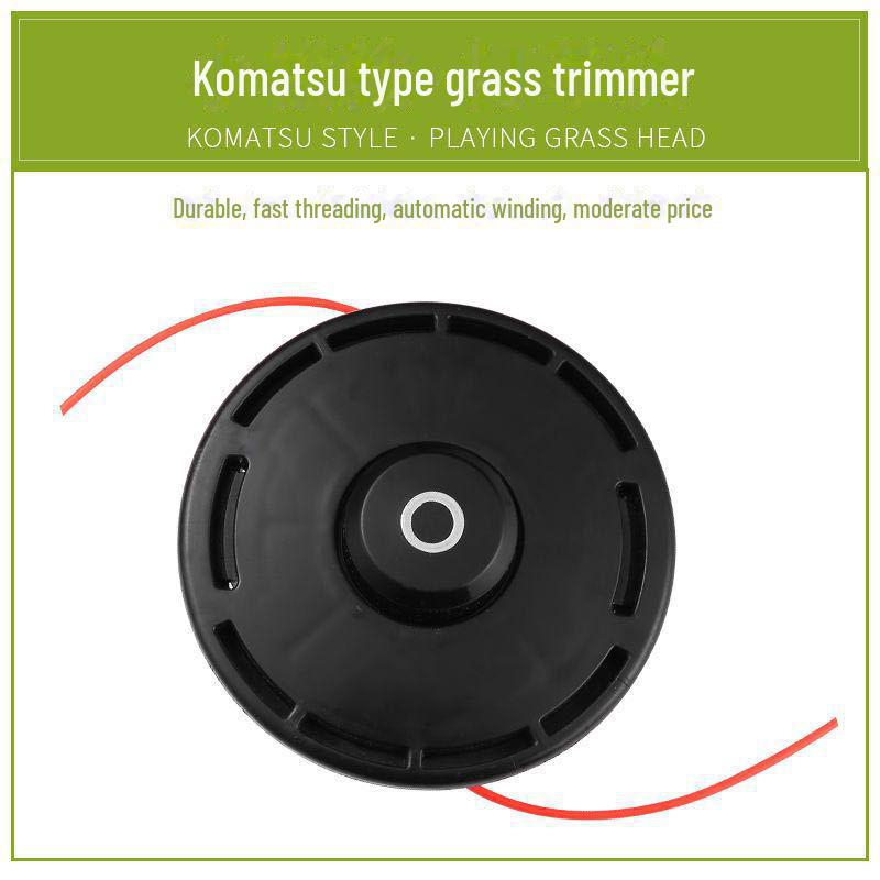 Komatsu Lawn Mower Grass Trimming Head, Nylon Thickened M10, M12 Brush Cutter Weeding Head