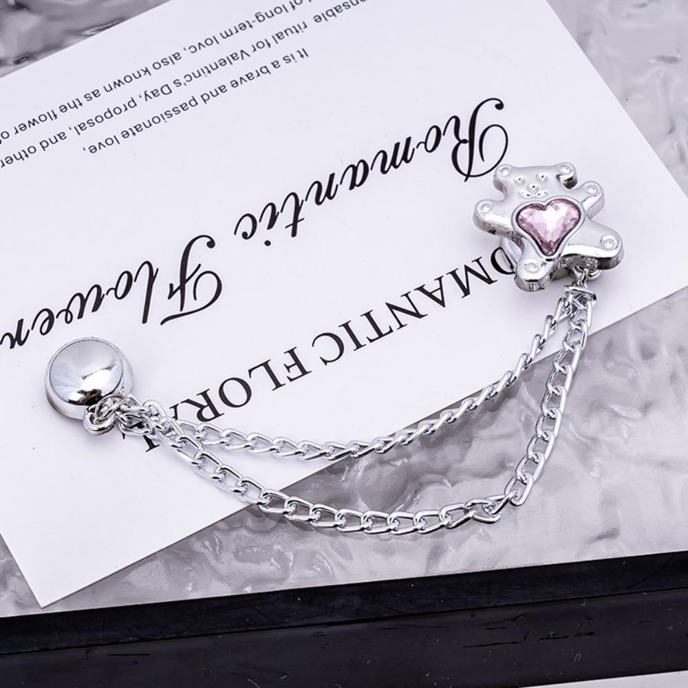 10pcs Non-hole Shorten Trouser Clip Multi-Function Tassel Chain Cuff-link Jeans