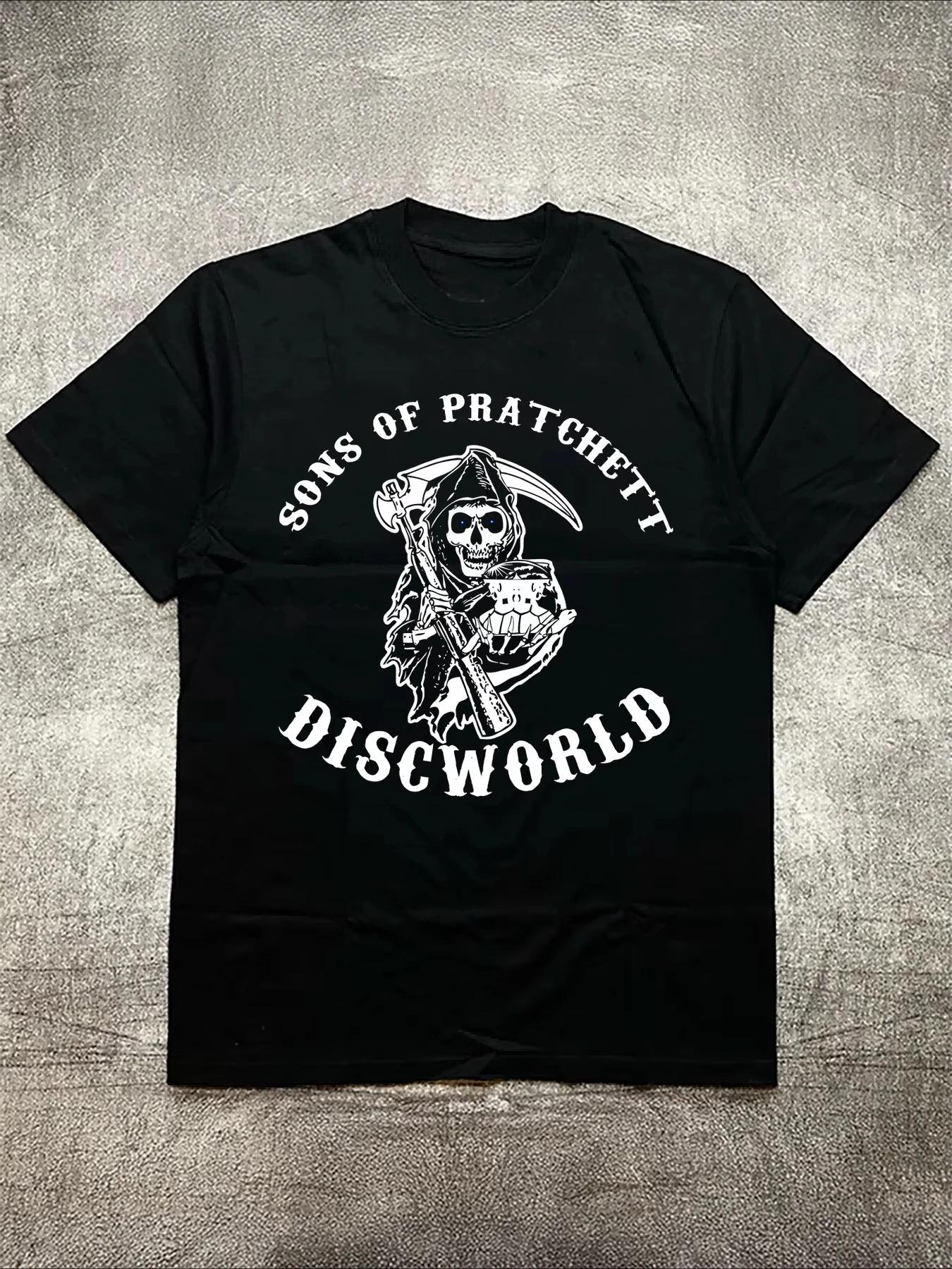 

HOT SALE Reaper Pattern T-shirt Men s Casual Versatile Comfortable Loose Short-sleeved Cotton Crew Neck Top Men s Clothing 4XL