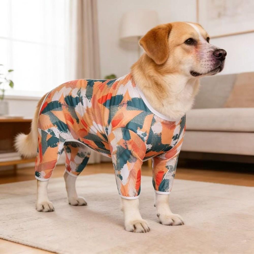 Ultra-thin Breathable Dog Sunscreen Clothes Sun Protection Lightweight Cooling Dog Clothing Cartoon Print Pet Summer Clothes