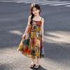 Girls' Sleeveless Summer Camisole Dress - 2026 New Style Holiday Beach Dress for Older Children