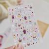 Bows Rabbits Nail Art Stickers 5D Softs Embossed Nail Decorations Stickers Sweet Cartoon Self Adhesive Nail Art Accessory Decal