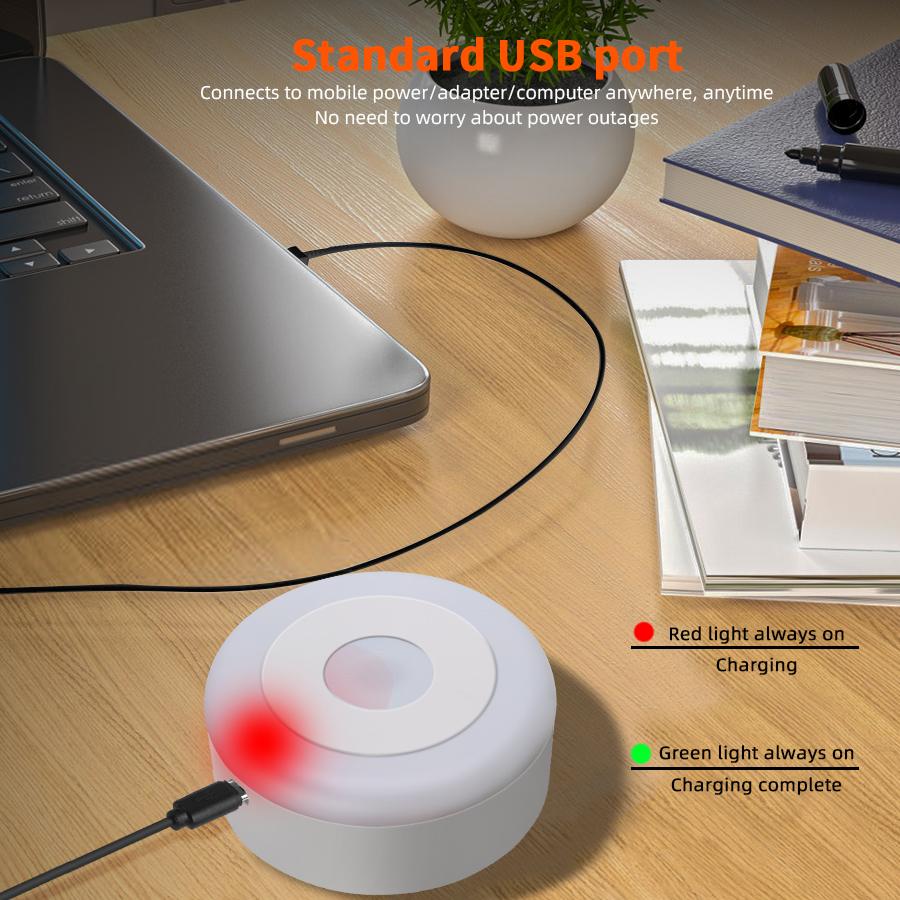 LED Night Lights Touch Dimmable White/Warm Light Emergency Lighting USB Charging Wireless Magentic Suction Use Night Lantern