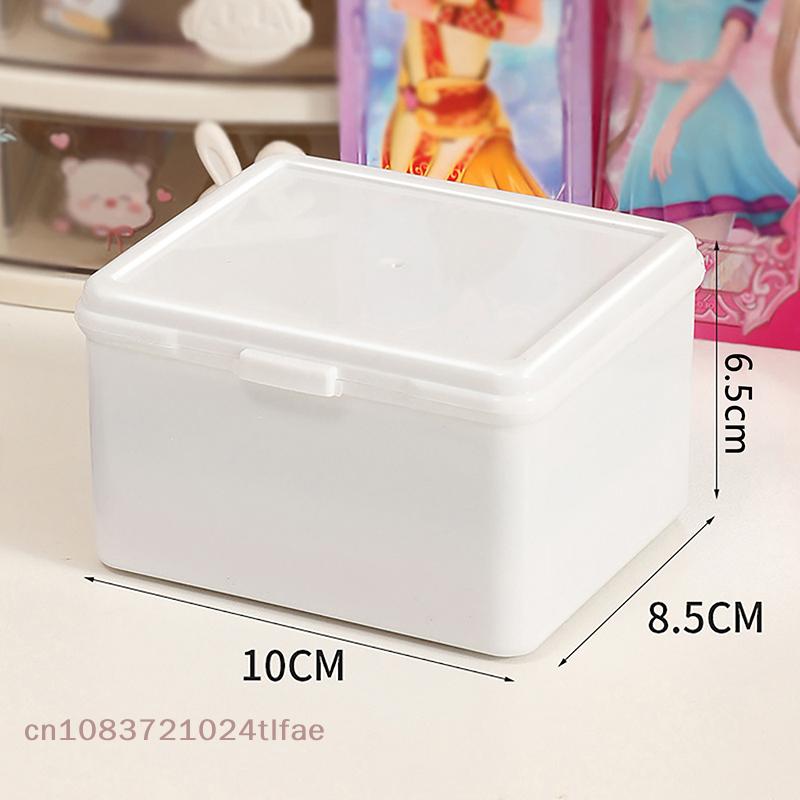 Photography Card Small Card Storage Box New Transparent Plastic Storage Box Desktop Photo Card Badge Miscellaneous Storage