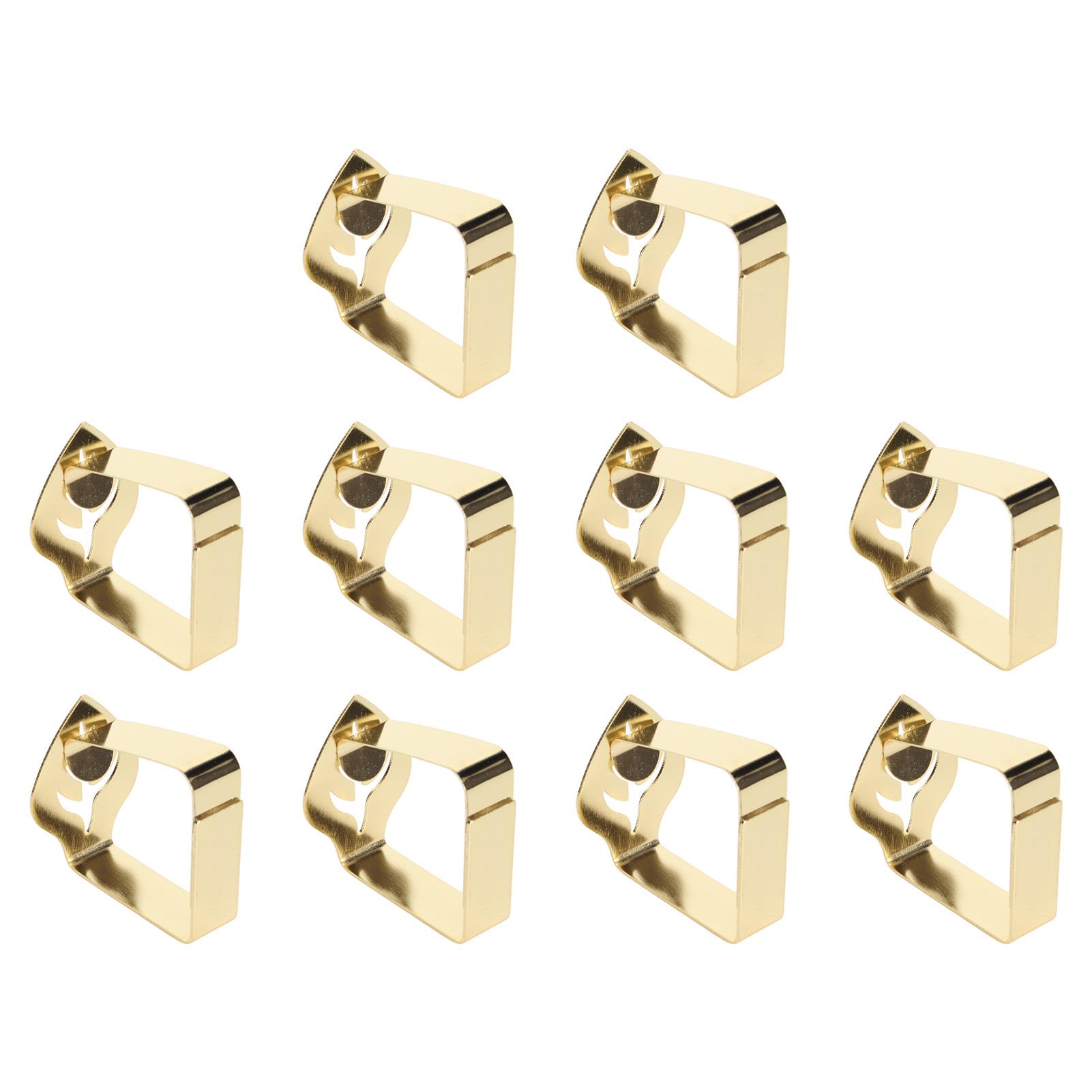 10Pcs Tablecloth Clips Stainless Steel Leaf   Anti Slip Multi Function Table Cloth Holders for Family Party Cafe