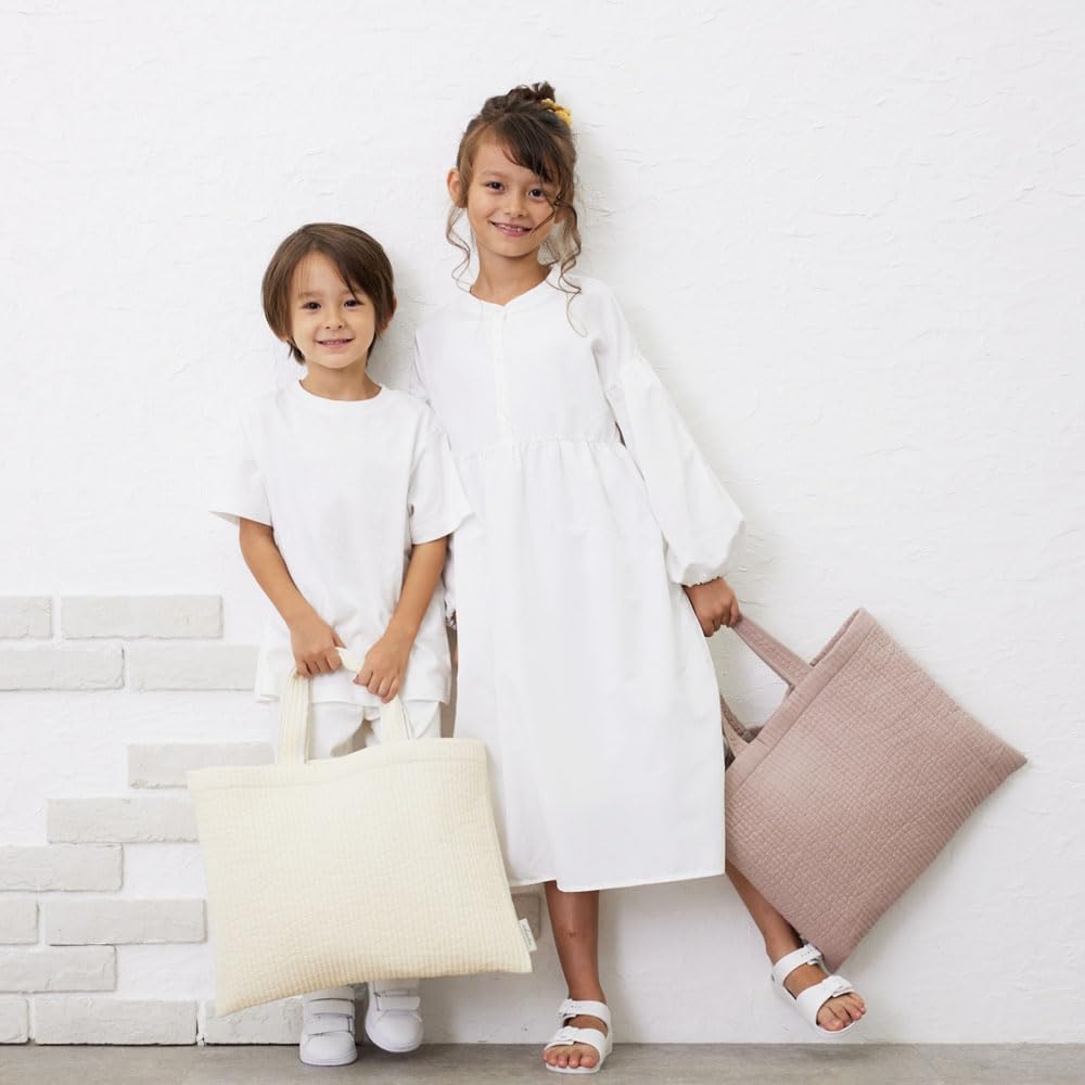 HOPPE cheeks Nubi Lesson Bag, Ivory, Diaper Bag, Nubi Bag, Ibul, Perfect for Parent-Teacher Day, Entrance Ceremonies, Graduations, and More. Popular