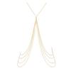 Exaggerated Multi-Layer Tassel Pearl Body Chain Necklace - European & American Style S009