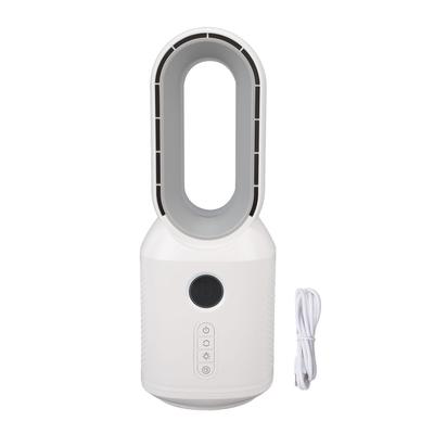 Desktop Bladeless Fan 3 Speed Wind 106 Degrees Oscillating Rechargeable Desk Fan with LED Night