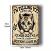 Funny Cat Metal Wall Sign Not A Cat Retro Vintage Iron Plaque 8x12 Inch