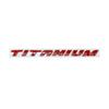 TITANIUM metal English word label for trunk, car sticker high-end version car sticker
