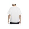 Nike Solo Swoosh Solid Crew Neck T-Shirt Men Tops White DA0321-121