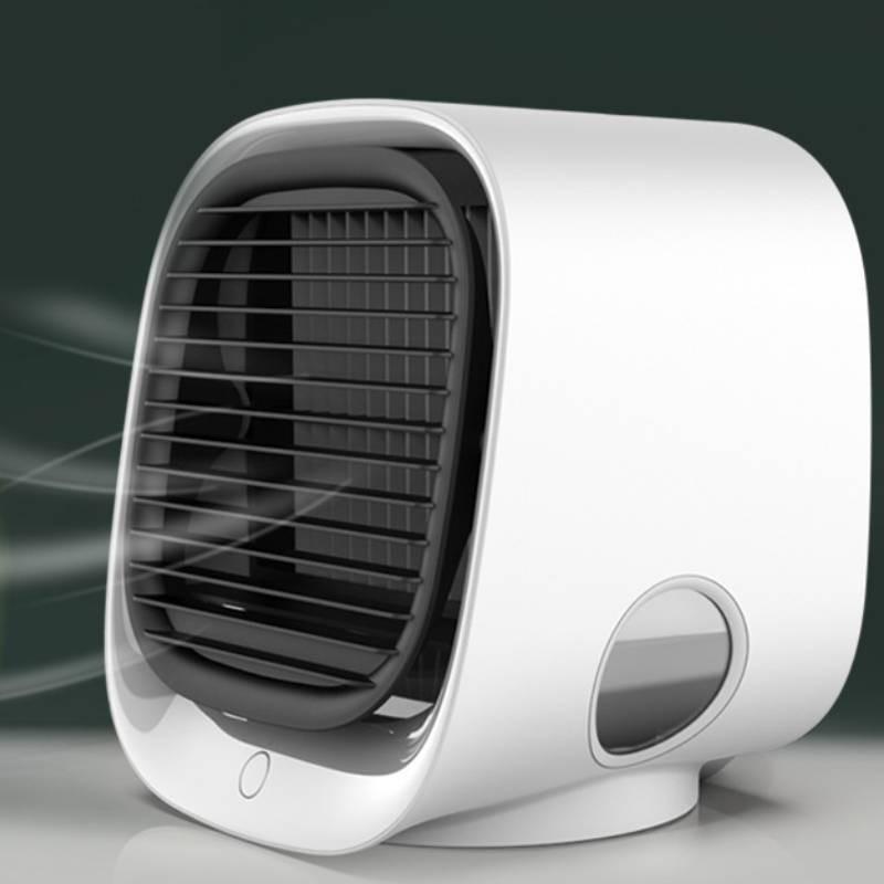 

Портативный USB настольный воздухоохладитель Мощное охлаждение Мини-вентилятор с увлажнителем для дома и офиса белый